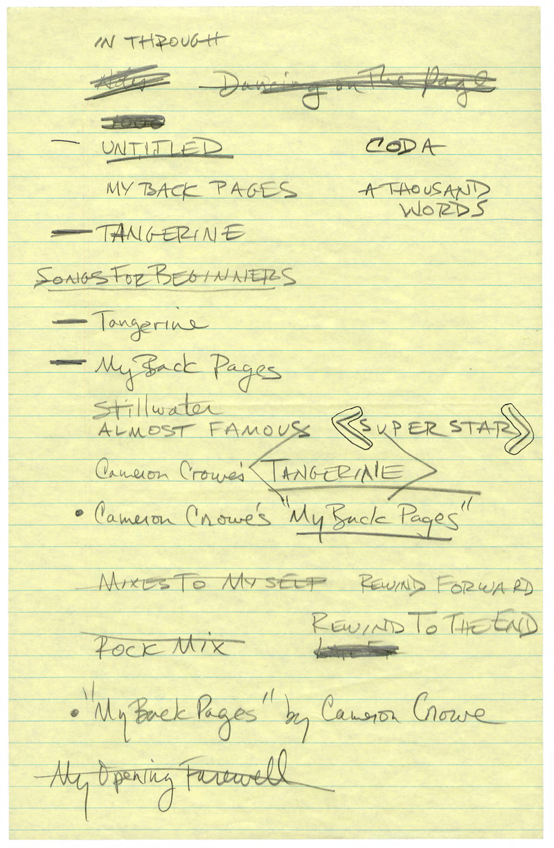 Illustration for article titled Cameron Crowe revealed all the dumb titles he considered before Almost Famous